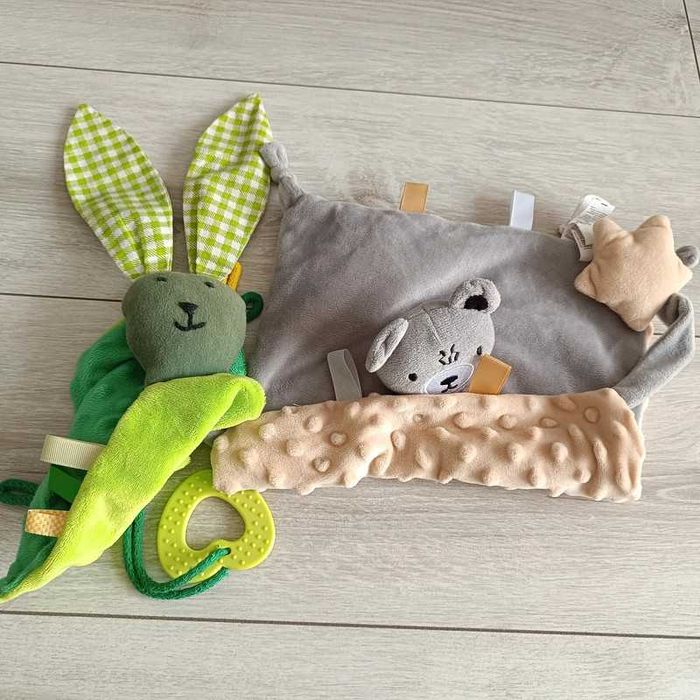 Zestaw zabawek przytulanek dla niemowląt