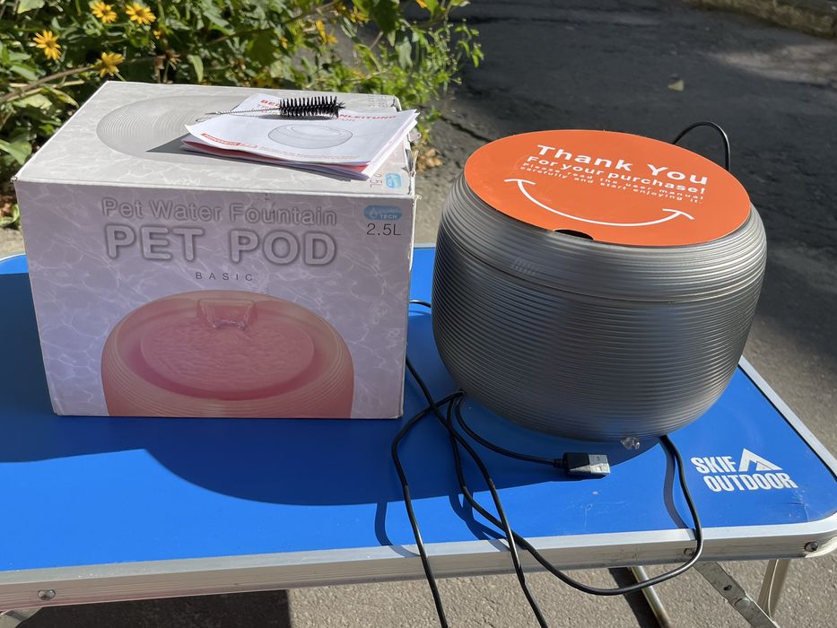 Поїлка фонтан для домашнього улюбленця Pet Water Fountain Pet Pod