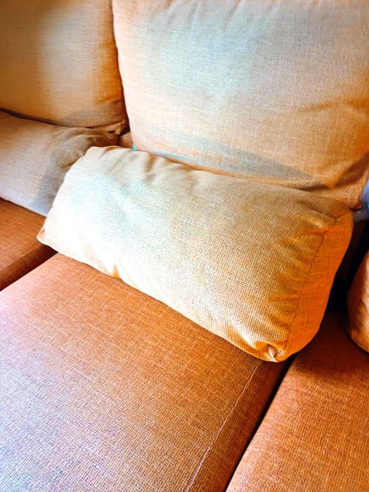 VENDO SOFÁ CAMA LARANJA 3 lugares