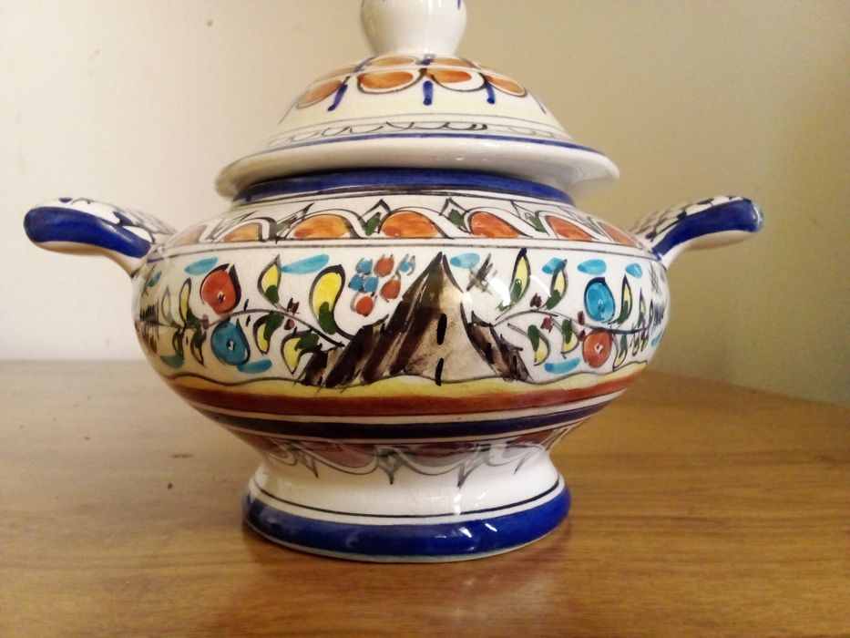 Louça antiga portuguesa (pequena) pintado á mão