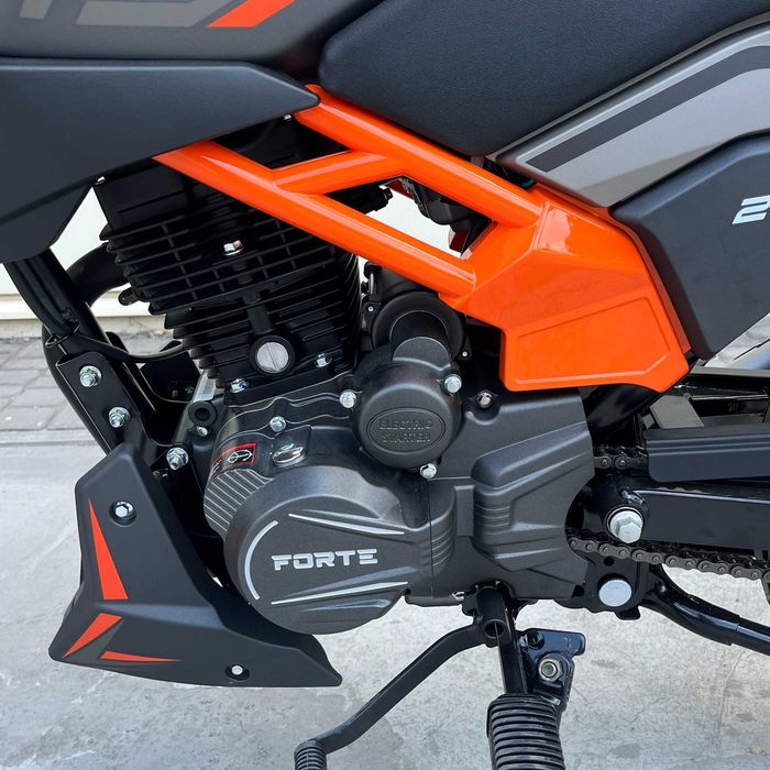 Мотоцикл SR-200X Forte (сіро-помаранчевий)