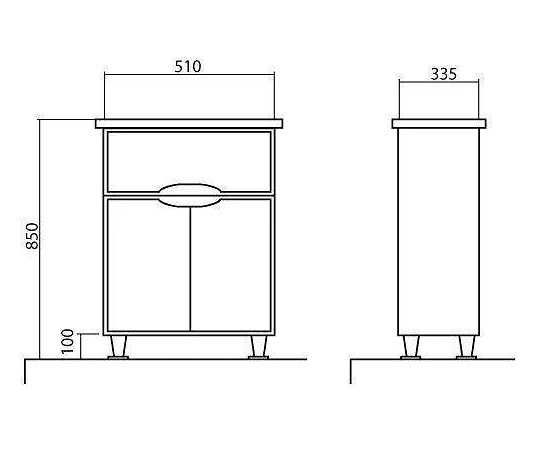 Шафа/тумба підлогова Aqua Rodos  БВ ідеальний стан 2шт
