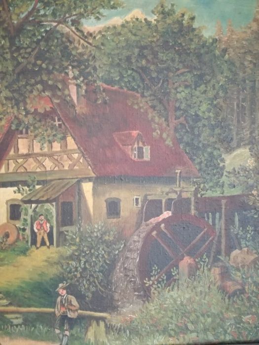 Stary obraz na płótnie