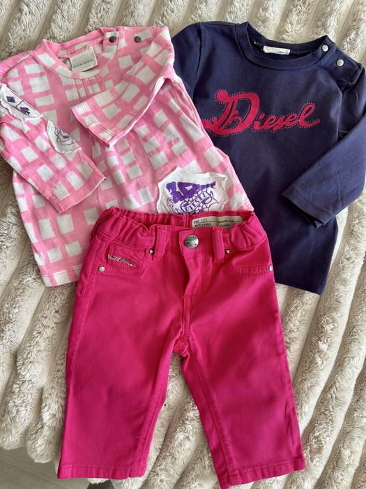 Речі на дівчинку (джинси, кофтинки) Diesel 3-6 міс