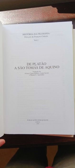 François Châtelet: História da Filosofia, 4 vols (Dom Quixote, 1995)