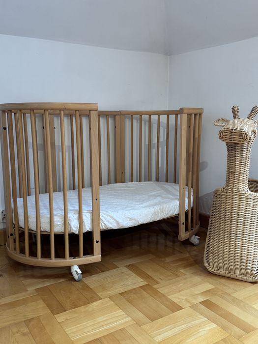 Łóżeczko Stokke Sleepi V3 - Natural + materac + dodatki Boho dziecko