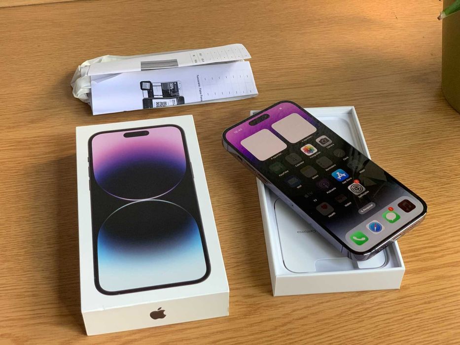 Vendo iPhone 14 Pro 1Tb livre Roxo Fatura