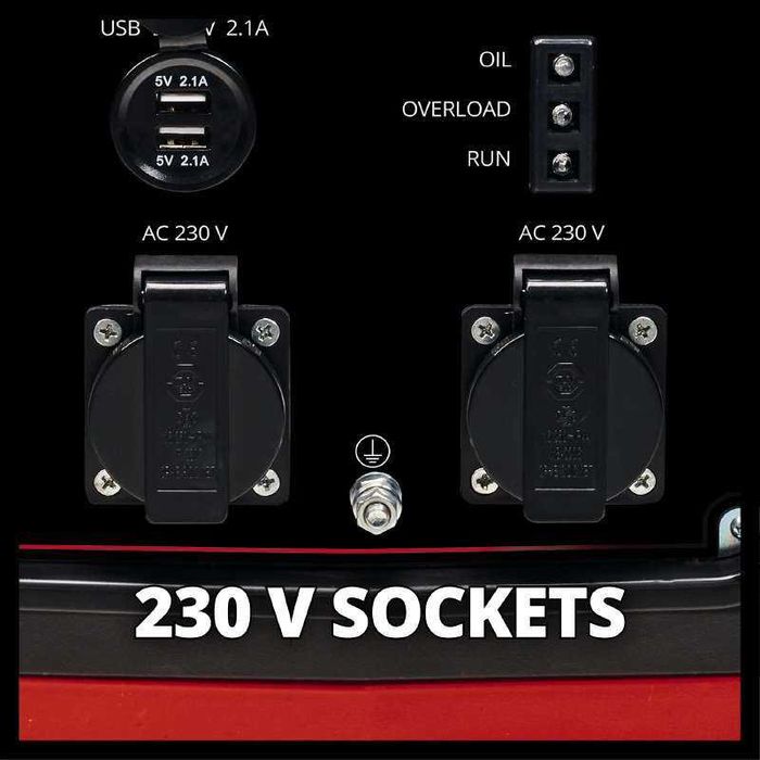 Генератор Einhell инверторный TC-IG 2000, 1.8/2кВт, 230В