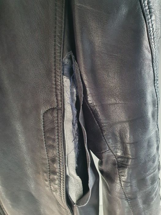 Kurtka skórzana Massimo Dutti