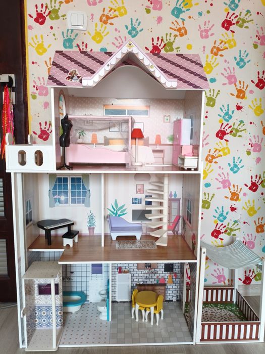 Duży Domek dla lalek 120x75x35