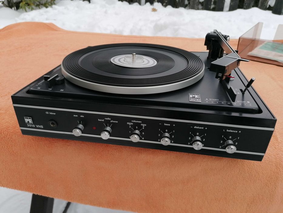 PERPETUUM EBNER PE 3010 VHS Gramofon Vintage 1972 Wkładka DUAL CDS 660
