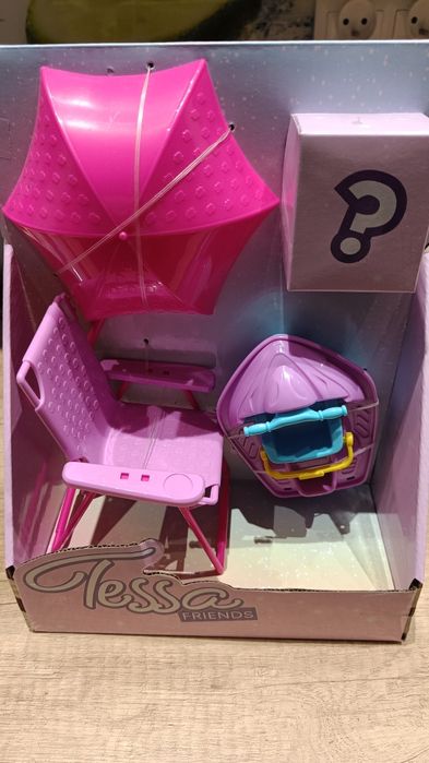 Zestaw prezent Leszek motorówka parasol słoneczny laleczka lalka