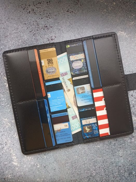 Шкіряний гаманець кошелек портмоне лонгер кожаный бумажник купюрник