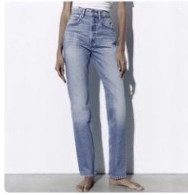 Стільні прямі джинси Zara 32 / xxs / xs / s