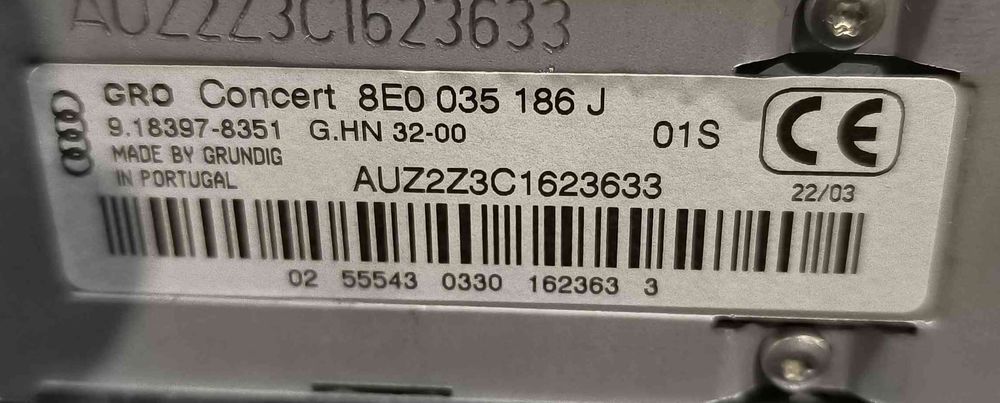 Rádio / Auto Rádio - AUDI A4 B6