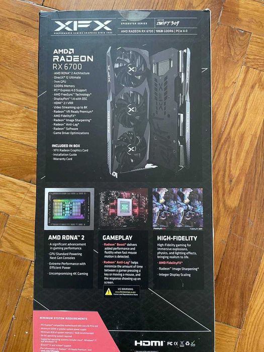 Відеокарта XFX Radeon RX 6700 10gb (Краща за RTX 4060)