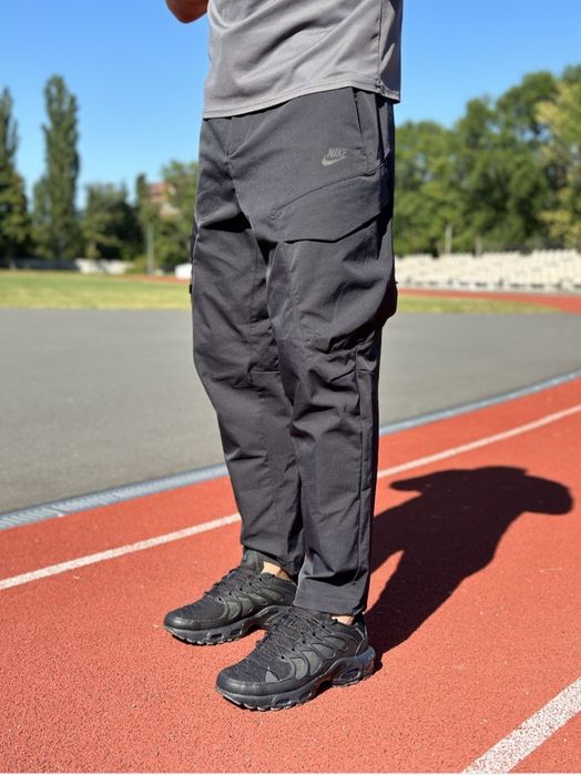 Чоловічі штани Nike Tech чорні карго спортивні джогери premium quality