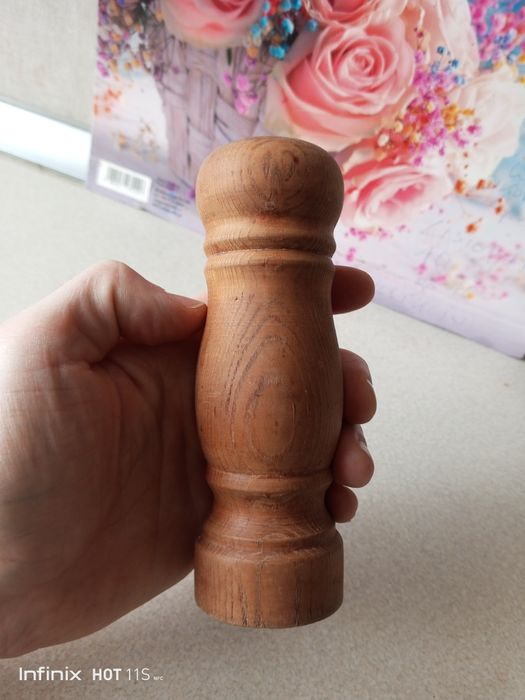 Solniczka PRL drewniana