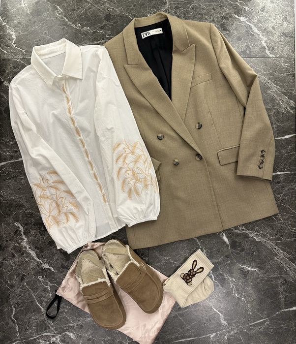 Піджак Zara limited вовна/бавовна