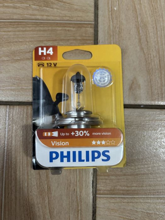 Галогенна лампа h4 60/55w 12v vision +30%