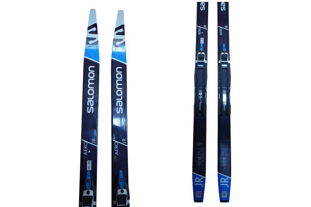 Narty biegowe dziecięce Salomon Aero JR Skin Prolink, 111 cm
