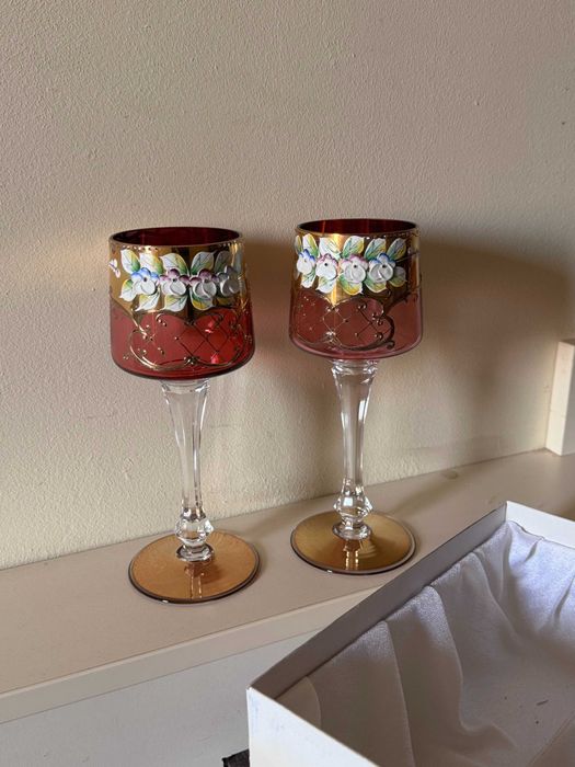 Бокали | Келихи 2шт., Bohemia Glass(Богемія), Чехія, Нові!