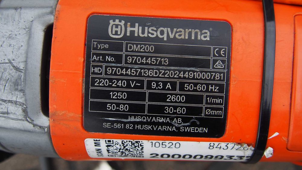 HUSQVARNA DM 200 DM200 Wiertnica elektryczna