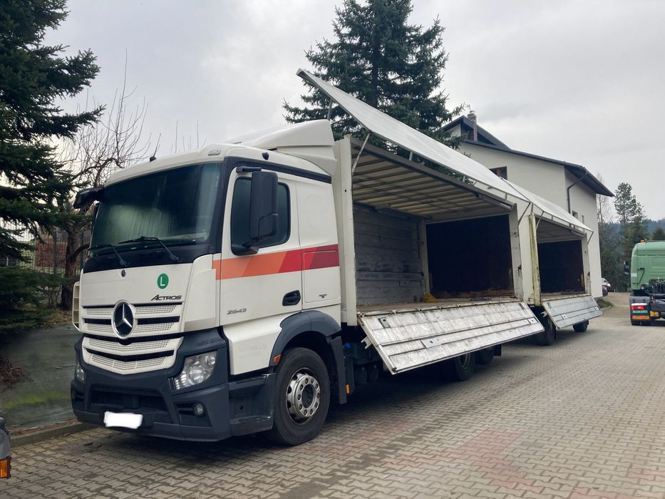 Mercedes-Benz Mercedes Actros 2543 skrzynia kontener Euro 6  Mercedes Actros 2543 Euro 6 , 3 osiowy kontener skrzynia