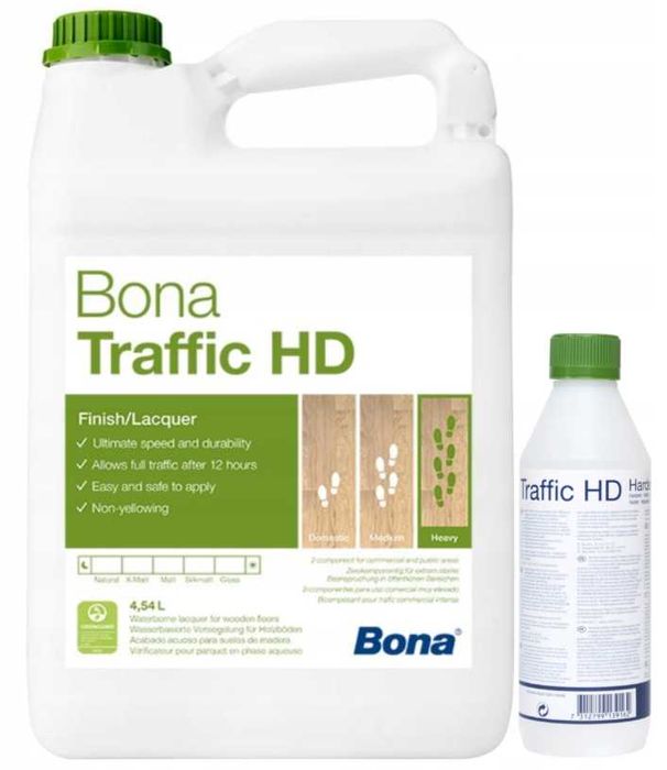 Lakier do podłóg drewnianych Bona Traffic HD 4,95 l półmatowy/matowy