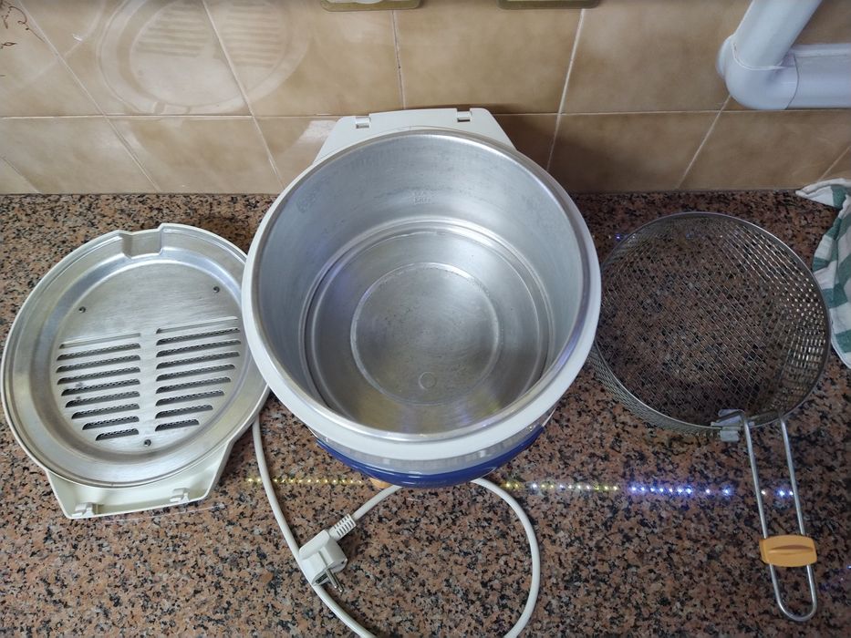 Fritadeira a óleo panela para cozinhar casa quarto apartamento vivenda