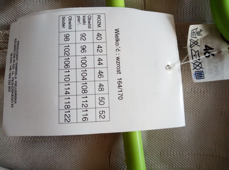 Żakiet damski rozmiar 46