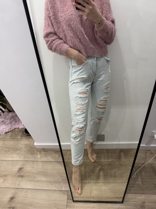 Spodnie jeansy denim boyfriend