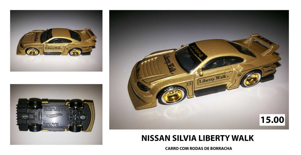Carros Hot Wheels Personalizados com Rodas de Borracha - Vários 04