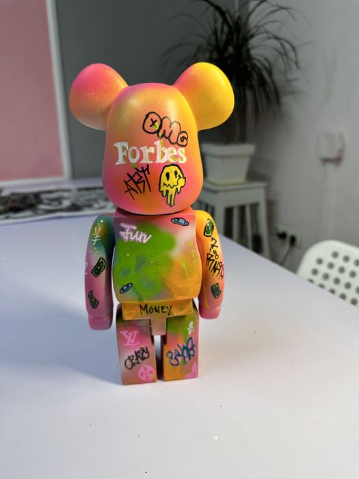 Розпис/Кастом ведмедика Беарбрік Bearbrick( bitcoin/crypto(