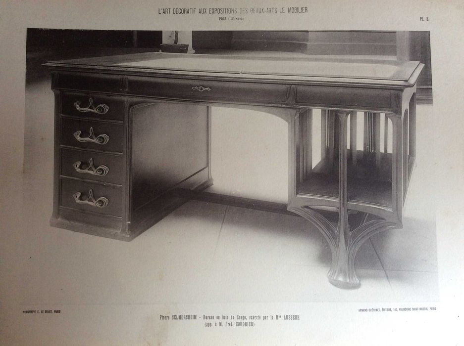 Tema: Mobiliário.  Estampas fotográficas.  Ano 1902.  Public. n.º 2