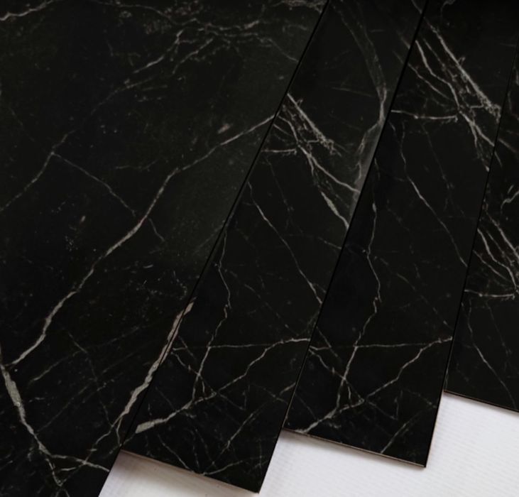 Panele samoprzylepne Tapeta Marmur Czarny 10szt - 60x30cm