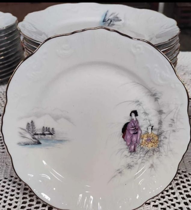 Serviço  de chá da Vista Alegre como novo