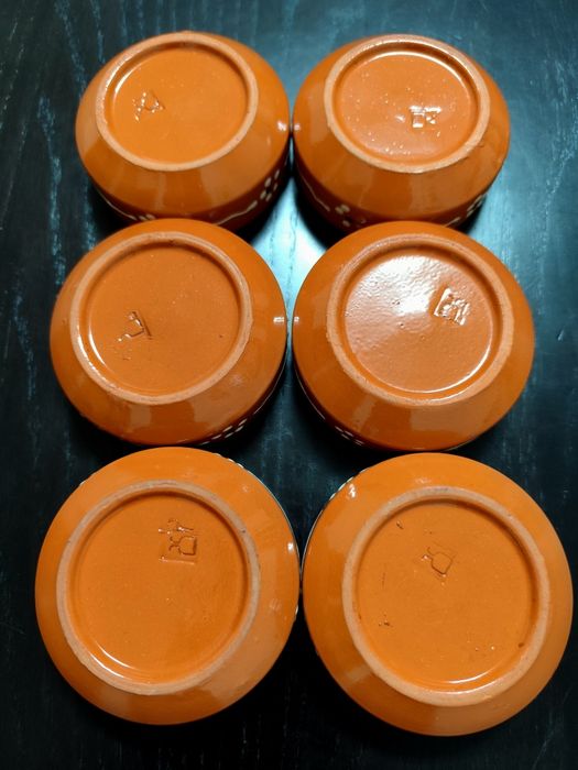Lote de 6 Taças de Sobremesa Rústicas (Novas)
