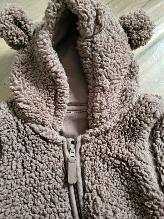 Kombinezon niemowlęcy H&M miś brązowy futerkowy zima  jesień