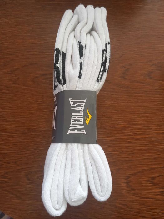 Nowe, białe skarpetki Everlast 39-42 zestaw