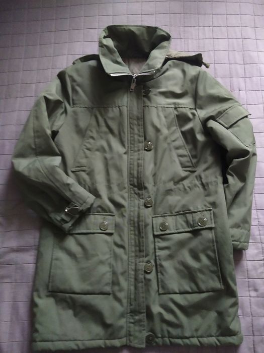 Zimowa kurtka parka z kieszeniami, suwak YKK r. M