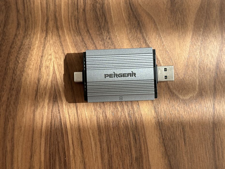 Leitor cartao + cartão CF 256 Gb