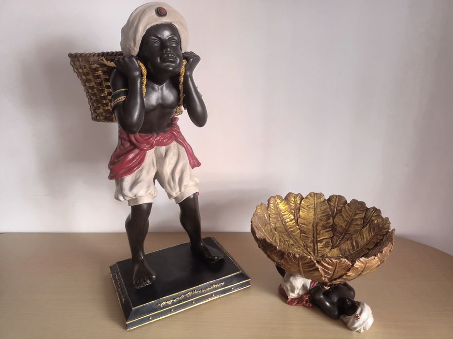 Estátua Plantador e Taça - "Days of the Raj" - "Criado Mudo"