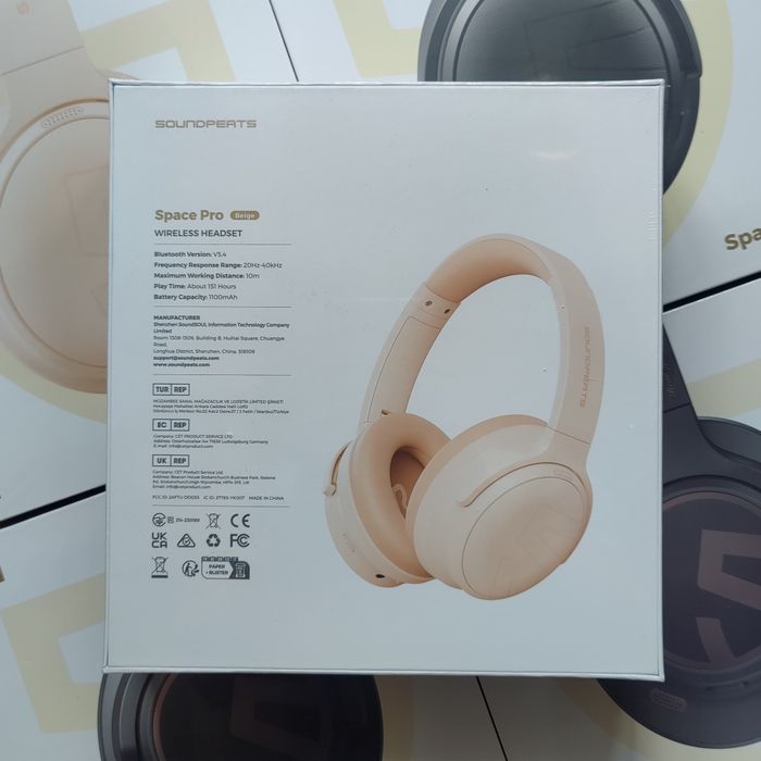 Soundpeats Space Bluetooth навушники Cove Pro повноразмірні Hi-Res Space Pro
