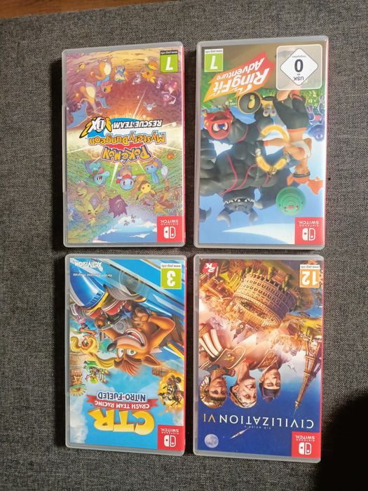 ZESTAW Nintendo Switch, Ring Fit Adventure, gry, walizka, pad pro