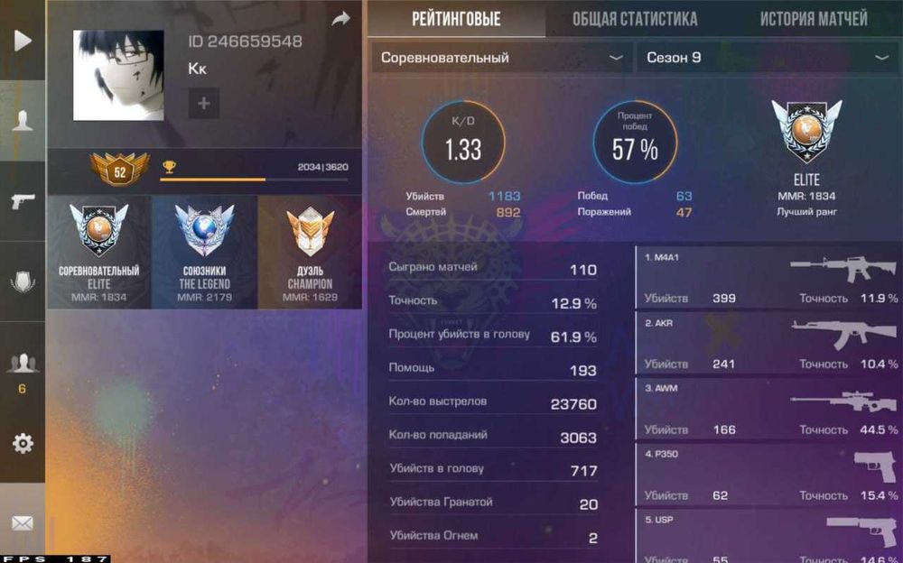 Два аккаунта Standoff 2. Цена 250 грн