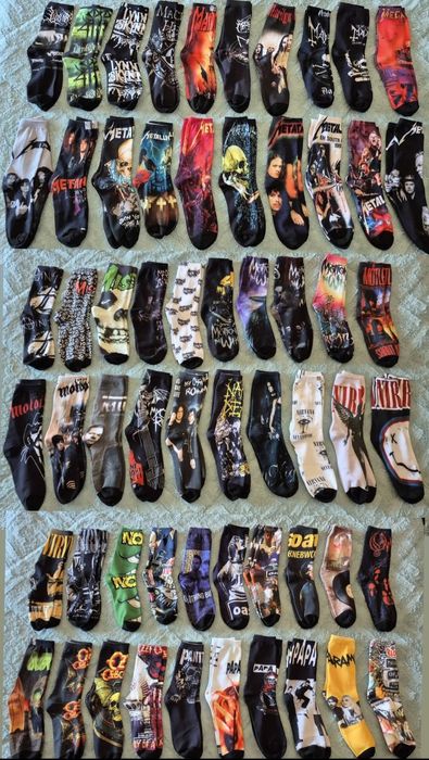 Meias de Bandas Rock Metal