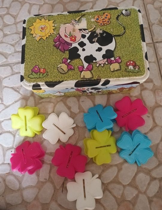 Lote 9 molas com caixa
