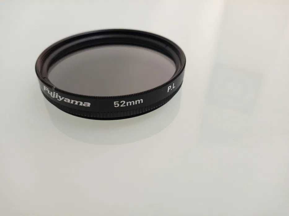 Filtro ND 2-400, polarizador 52mm, cartão Xd e outros