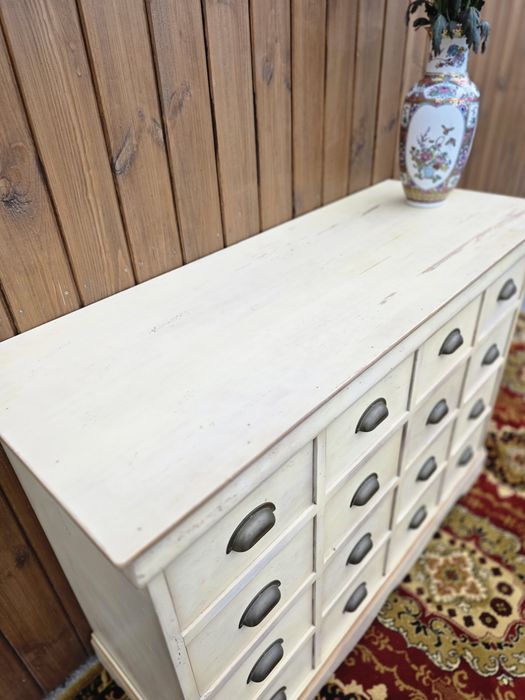 Komoda vintage z szufladami jasna 125 cm #1994 Stylowy Węgrów